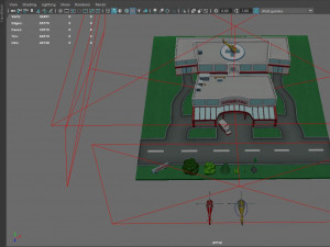 cartoon hospital 3D-Modell