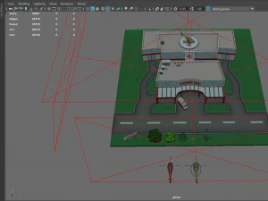 cartoon hospital 3D Model