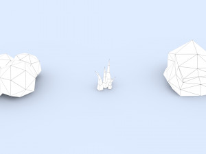 cartoon hospital 3D-Modell