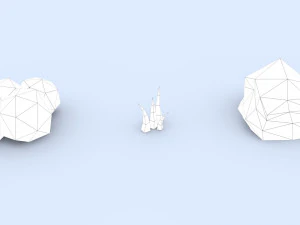 cartoon hospital 3D Model