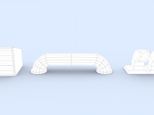 cartoon hospital 3D-Modell