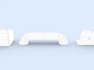 cartoon hospital 3D Model