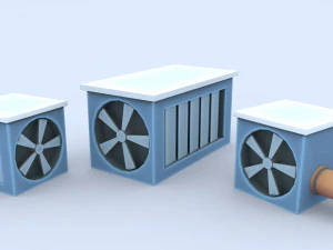 cartoon hospital 3D Model