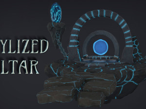 stylized altar 3D Model