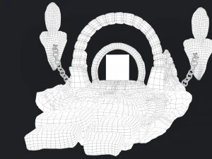 stylized altar 3D Model