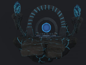 stylized altar Model 3D