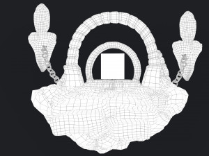 stylized altar Model 3D