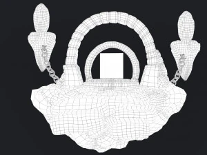stylized altar 3D Model