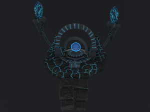 stylized altar Model 3D