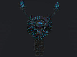 stylized altar Model 3D
