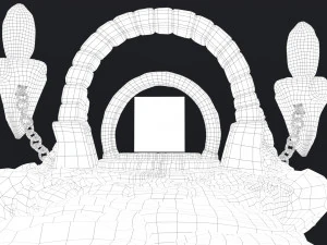 stylized altar 3D Model