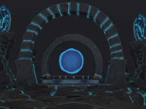 stylized altar Model 3D
