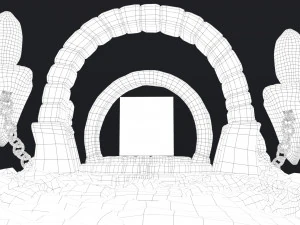stylized altar 3D Model