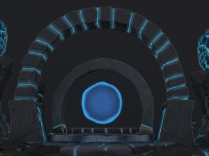 stylized altar Model 3D