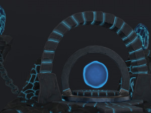stylized altar Model 3D