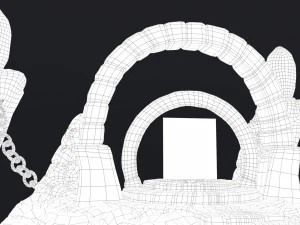 stylized altar 3D Model