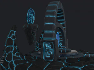 stylized altar 3D Model