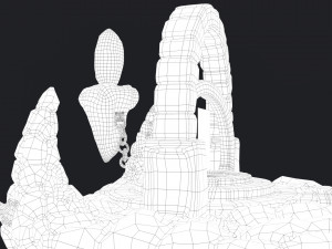 stylized altar Model 3D