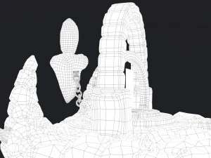 stylized altar 3D Model