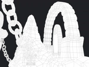stylized altar 3D Model