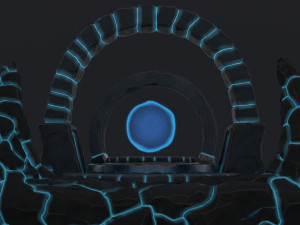 stylized altar Model 3D