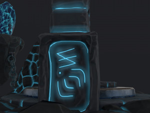 stylized altar Model 3D