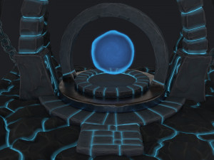 stylized altar Model 3D