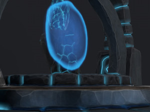 stylized altar Model 3D