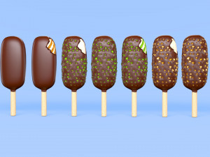 popsicles 3D मॉडल