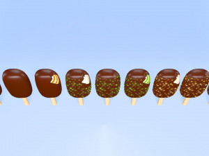popsicles 3D 模型