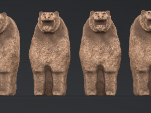 hittite lion statue 3D Model