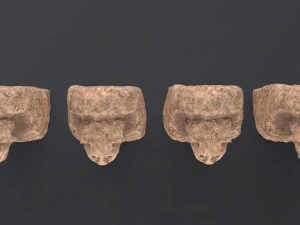 hittite lion statue 3D Model
