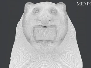 hittite lion statue 3D Model