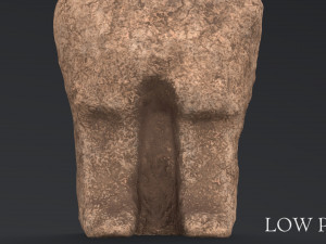 hittite lion statue 3D Model