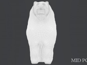 hittite lion statue 3D Model