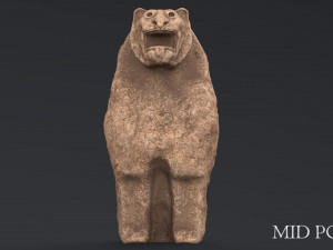hittite lion statue 3D Model