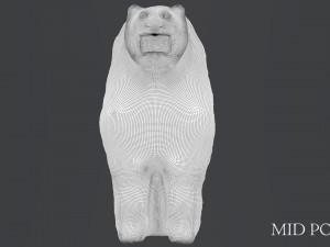 hittite lion statue 3D Model