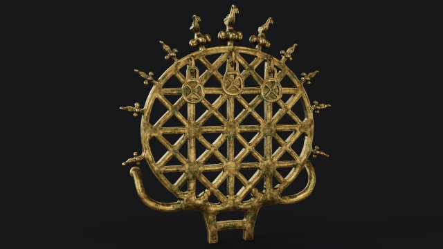 hittite sun disc Model 3D .c4d .max .obj .3ds .fbx .stl .blend 