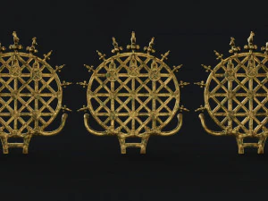 hittite sun disc 3D Model