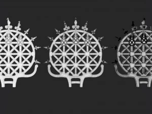 hittite sun disc 3D Model
