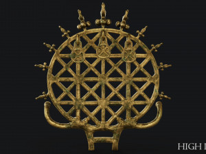 hittite sun disc Model 3D