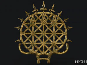 hittite sun disc 3D Model