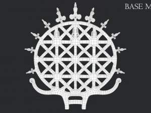 hittite sun disc 3D Model