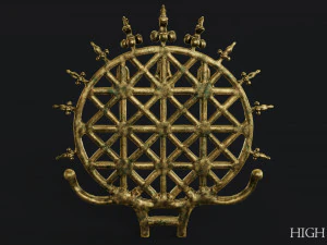 hittite sun disc 3D Model