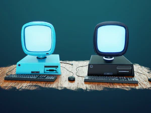 stylized computer 3D Model