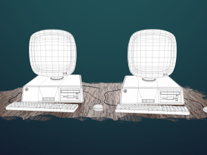 stylized computer 3D Model