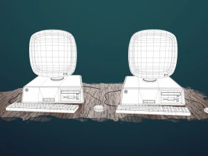 stylized computer 3D Model