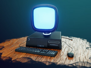stylized computer 3D Model