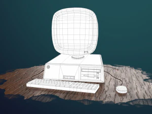 stylized computer 3D Model