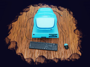 stylized computer 3D Model